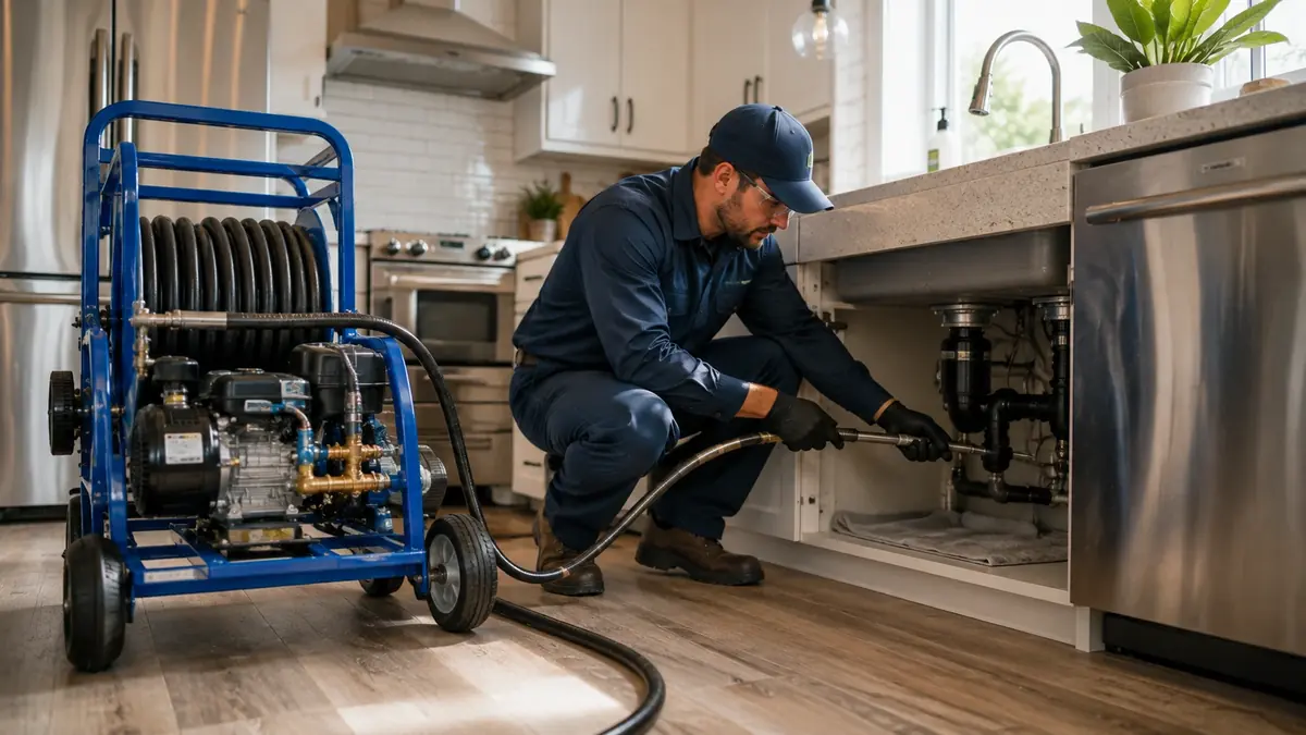 Kitchen Drain Hydro Jetting in Corona