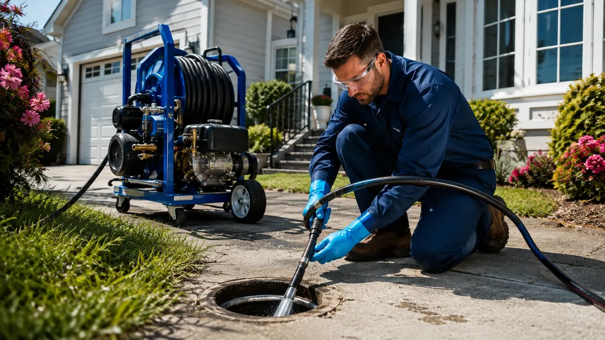 Residential Hydro Jet Drain Cleaning in Corona