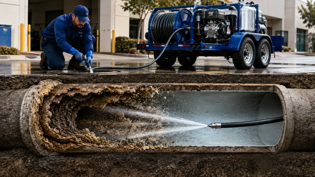 Sewer Pipe Descaling in Corona