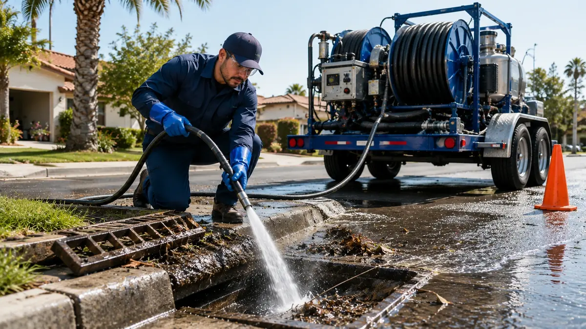 Storm Drain Hydro Jet Cleaning in Corona